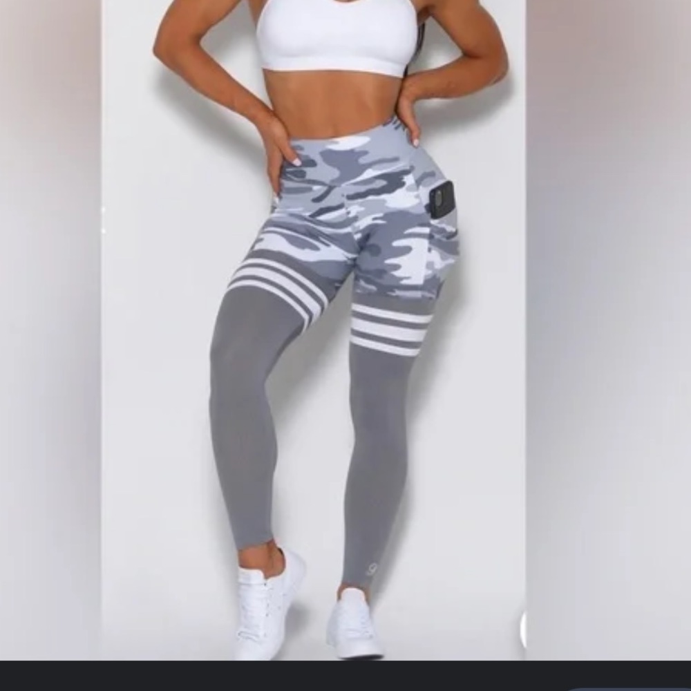 Bombshell sportswear thigh high white camo